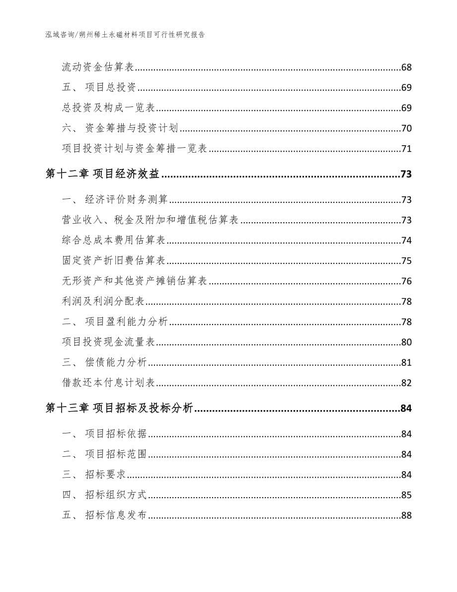 朔州稀土永磁材料项目可行性研究报告（范文参考）_第5页