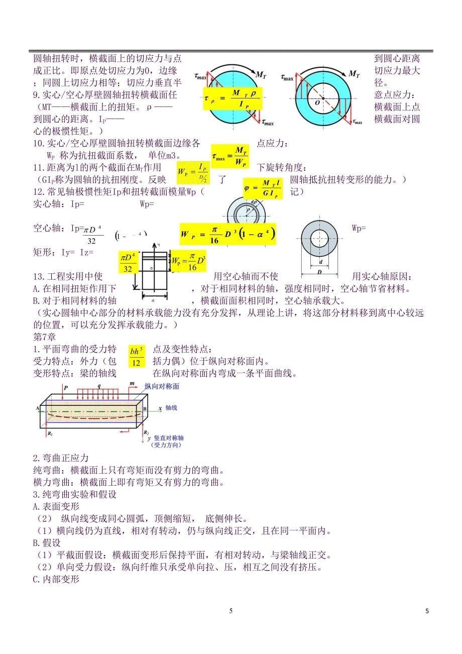 工程力学知识点总结(良心出品必属精品)(DOC 14页)_第5页