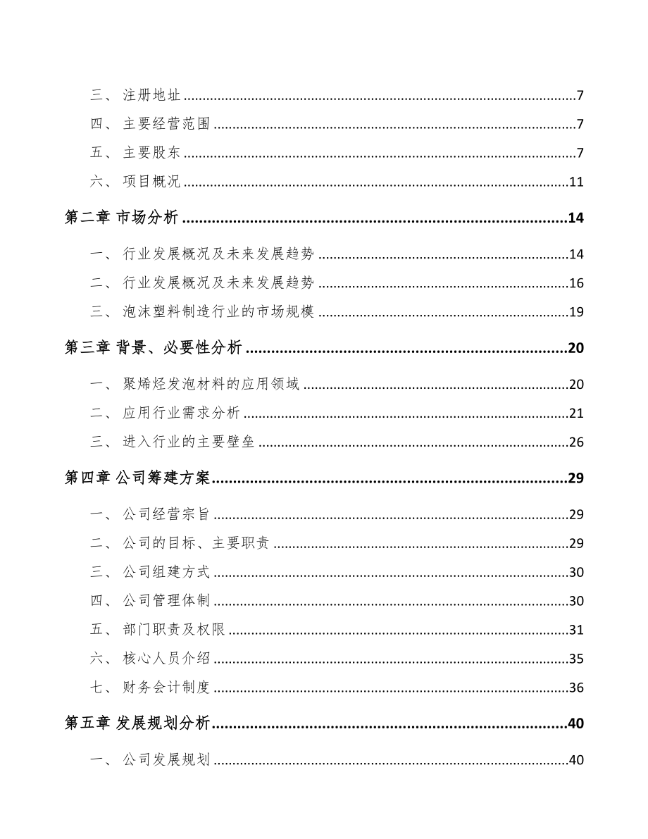 合肥关于成立发泡材料公司可行性研究报告(DOC 84页)_第3页