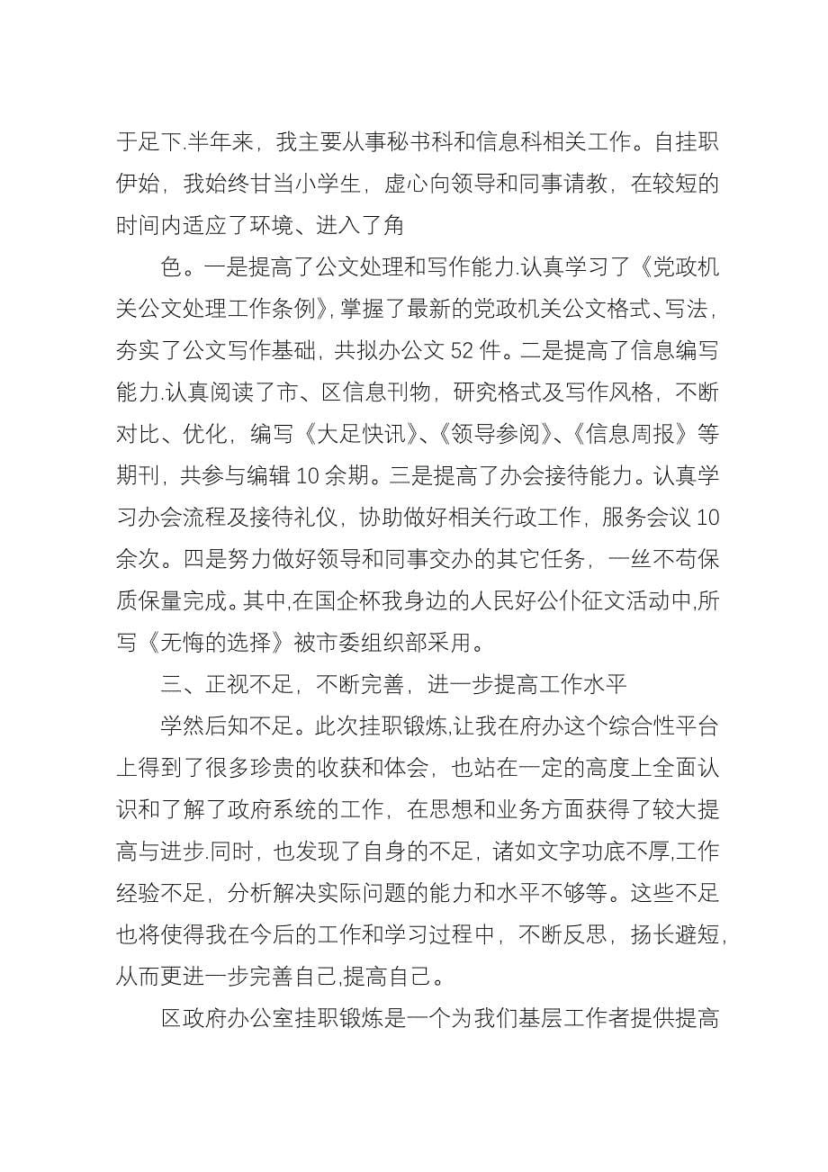 四月挂职锻炼月度工作总结.docx_第5页