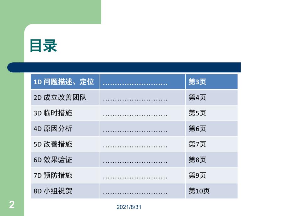 8D报告模板PPT课件_第2页