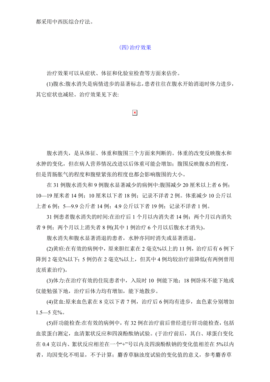 1959年中医资料11 中医治疗肝硬化腹水63例疗效的初步分析.doc_第4页