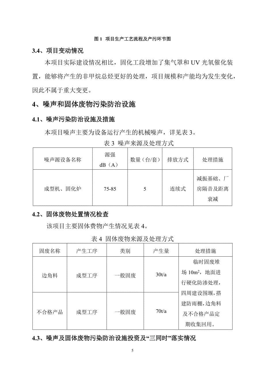 辉县市宏安保温材料有限公司 -噪声固废验收监测报告.docx_第5页