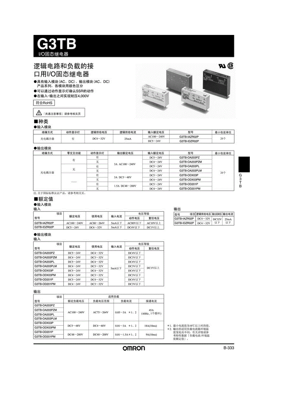 固态继电器的技术参数、工作原理及其选型_第1页