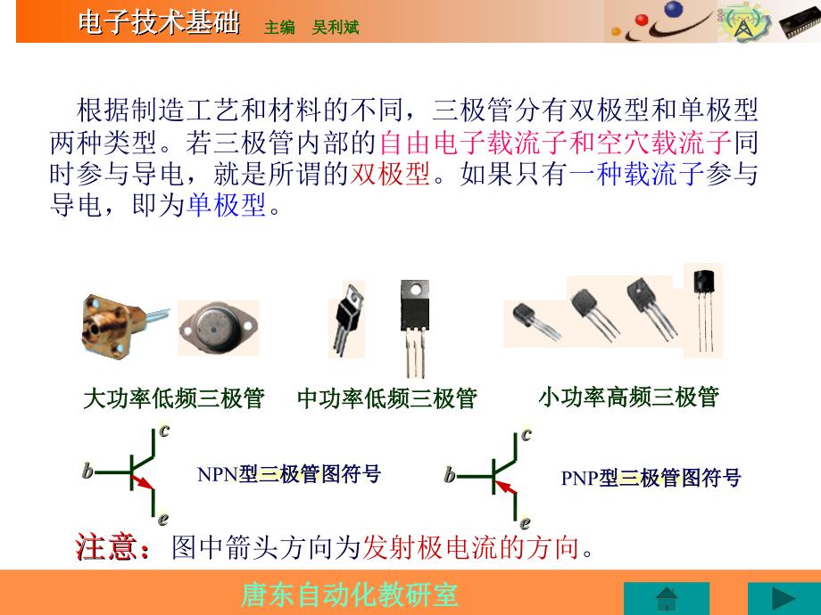 三极管的结构及工作原理模板课件_第3页