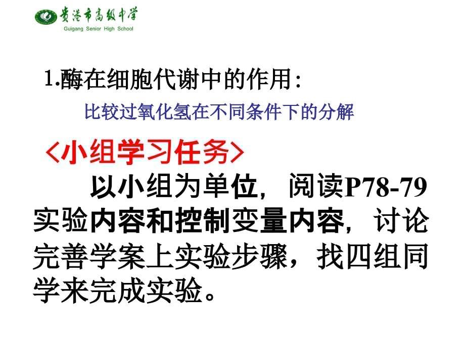 南宁市26中中南六省区生物教学研讨会酶的作用与本质广西贾运锋课件_第5页