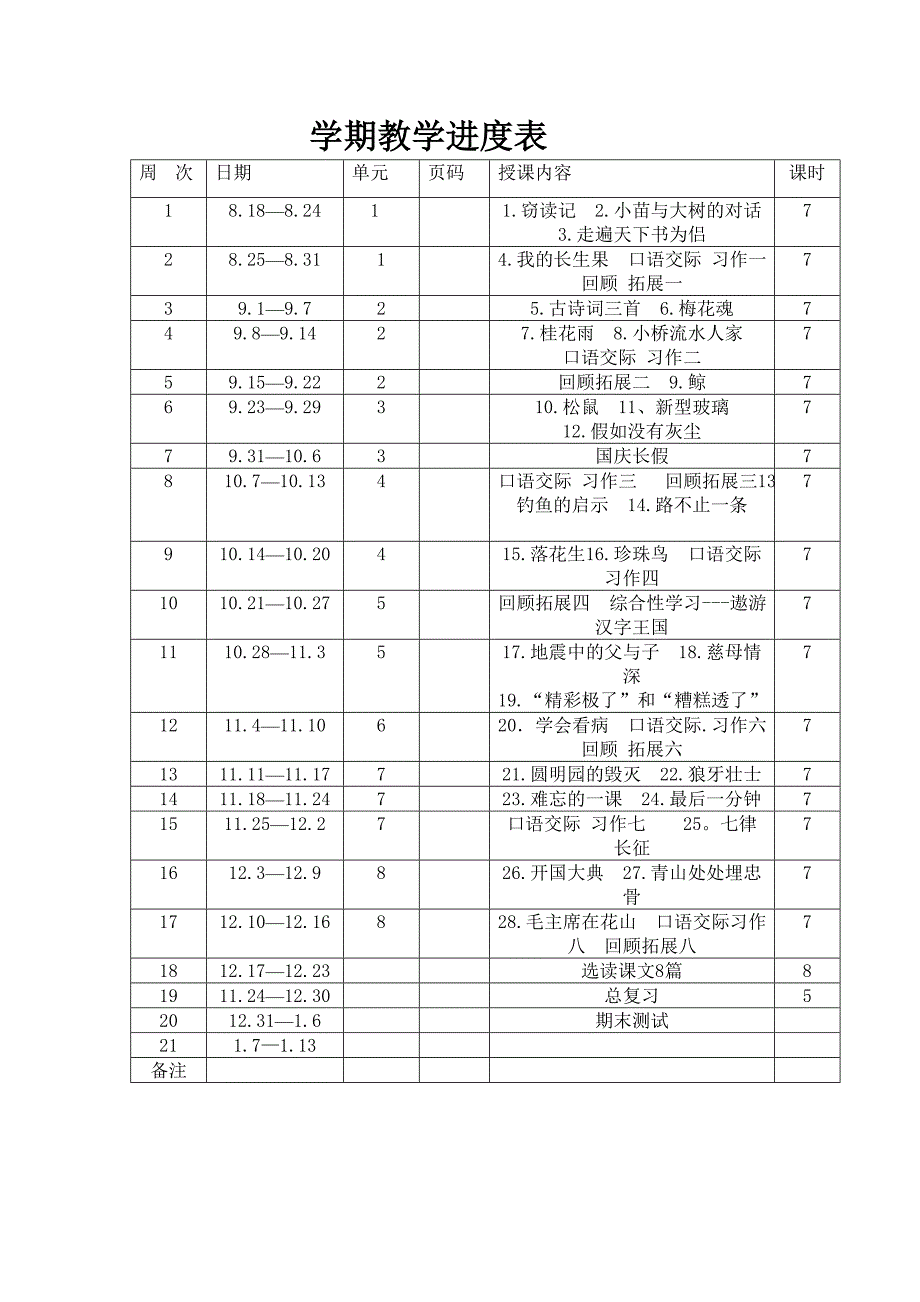 学期教学进度表_第1页