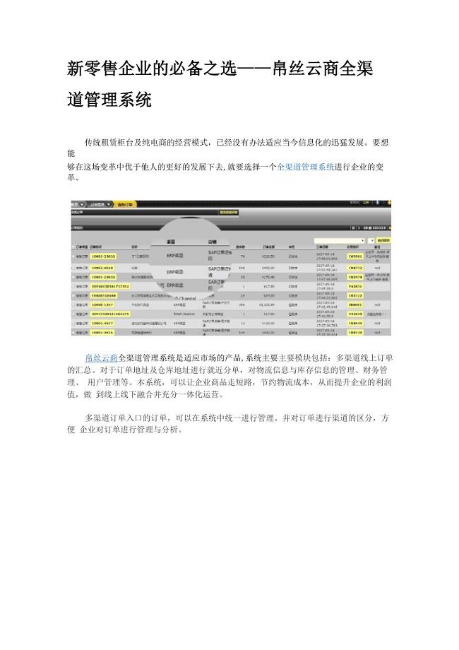 新零售企业的必备