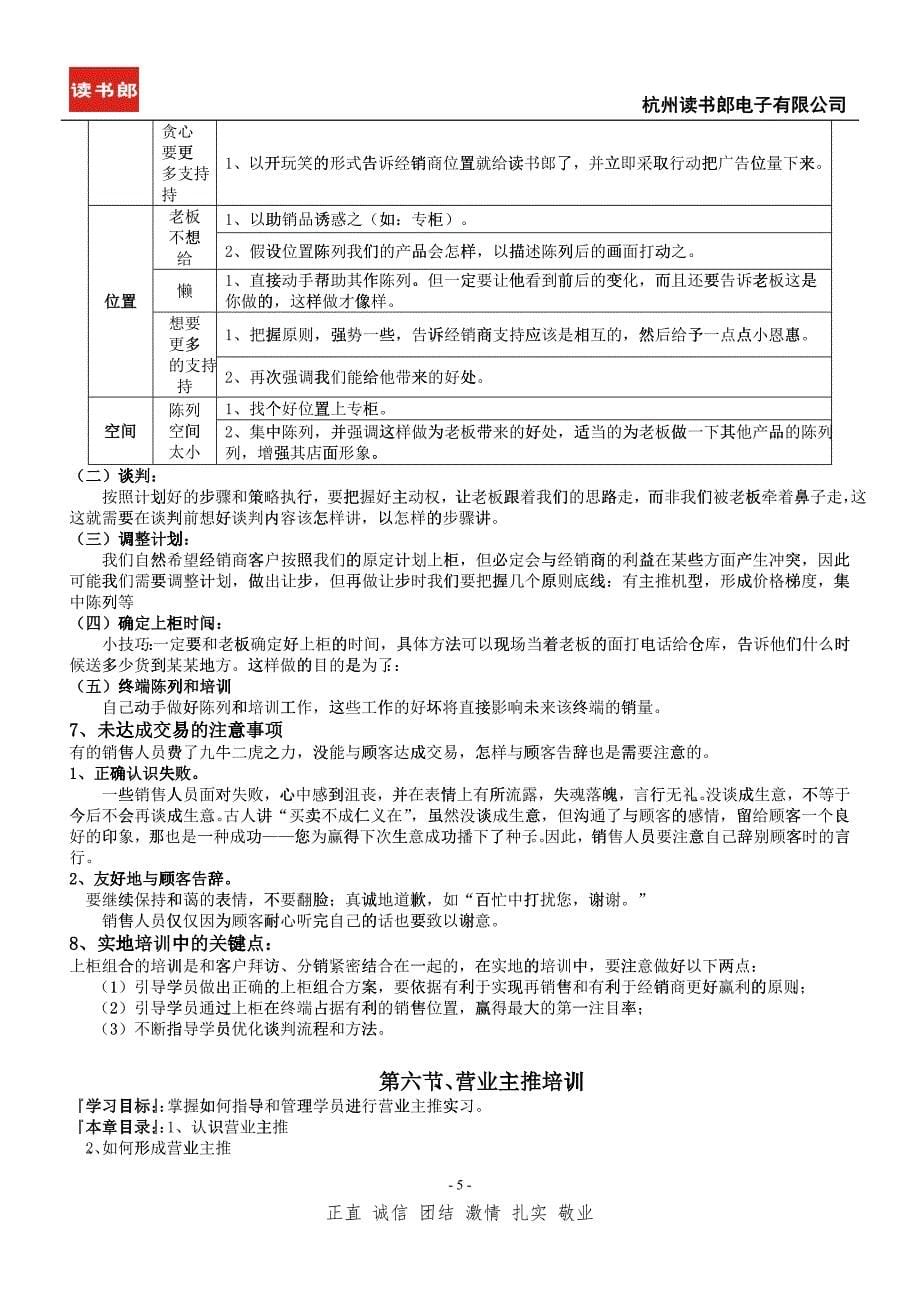 某电子公司销售人员手册业务培训_第5页