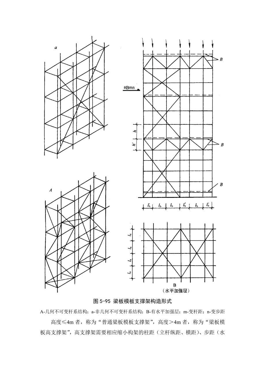 53 脚手架结构模板支撑架的构造和设计_第5页