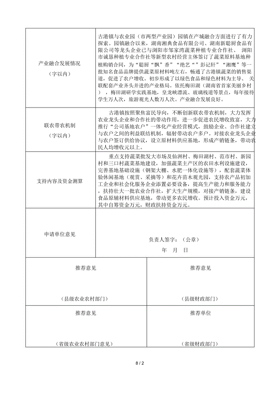 农业产业强镇示范建设申请表_第2页