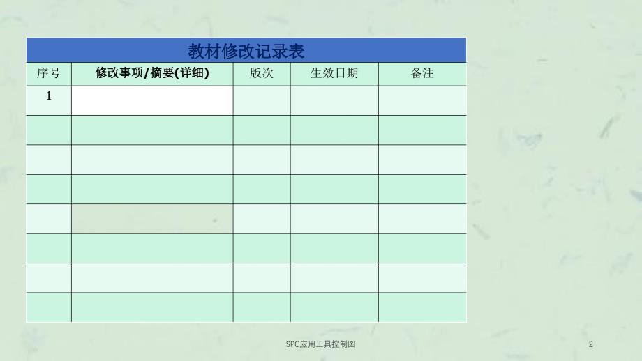 SPC应用工具控制图课件_第2页