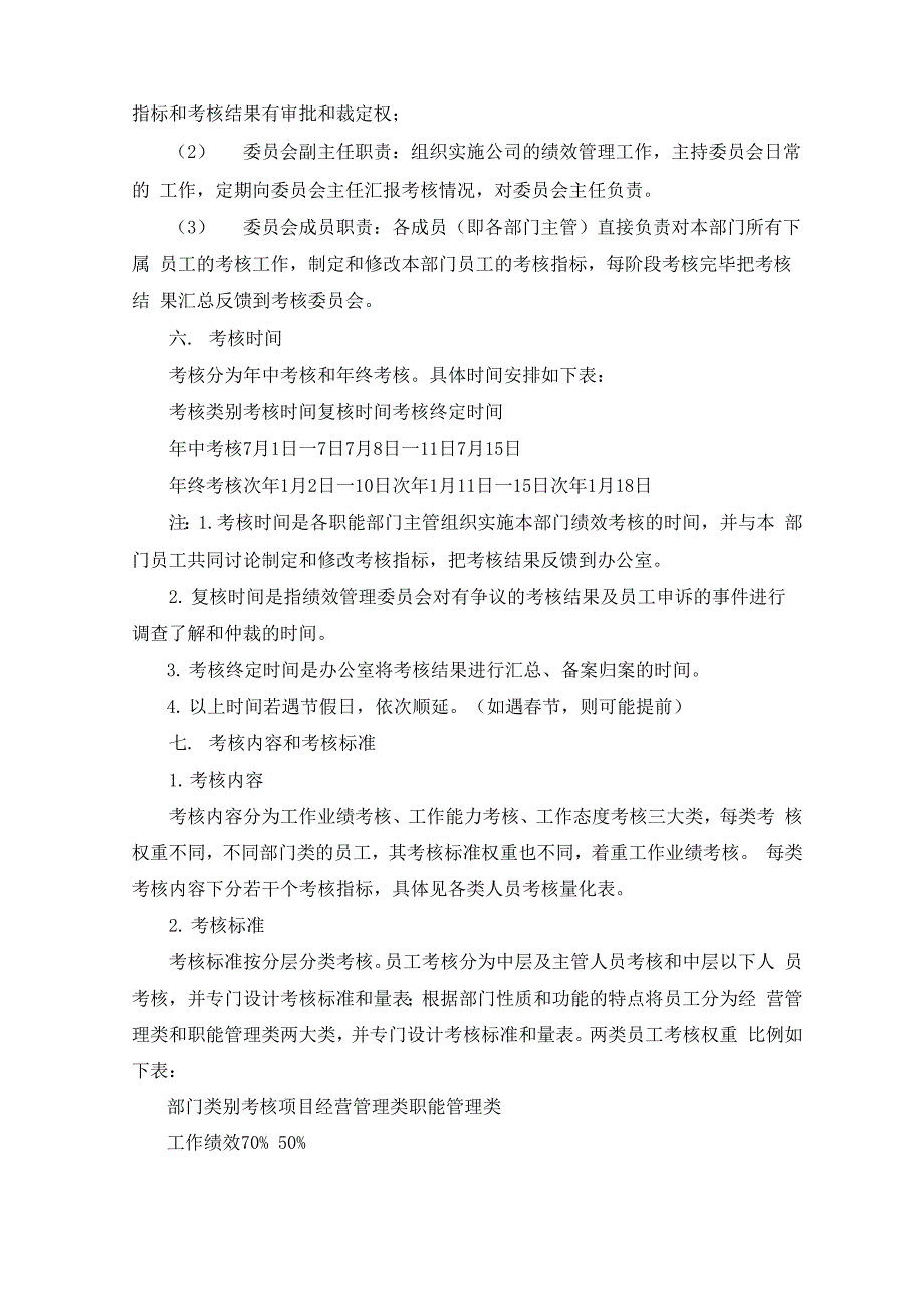 员工绩效考核实施方案_第4页