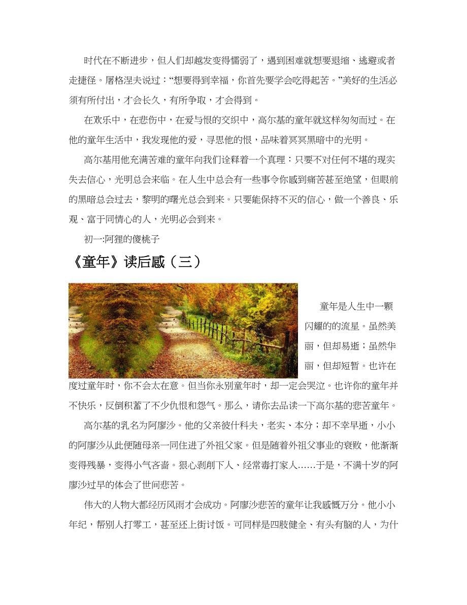 《童年》读后感(共10篇).docx_第5页