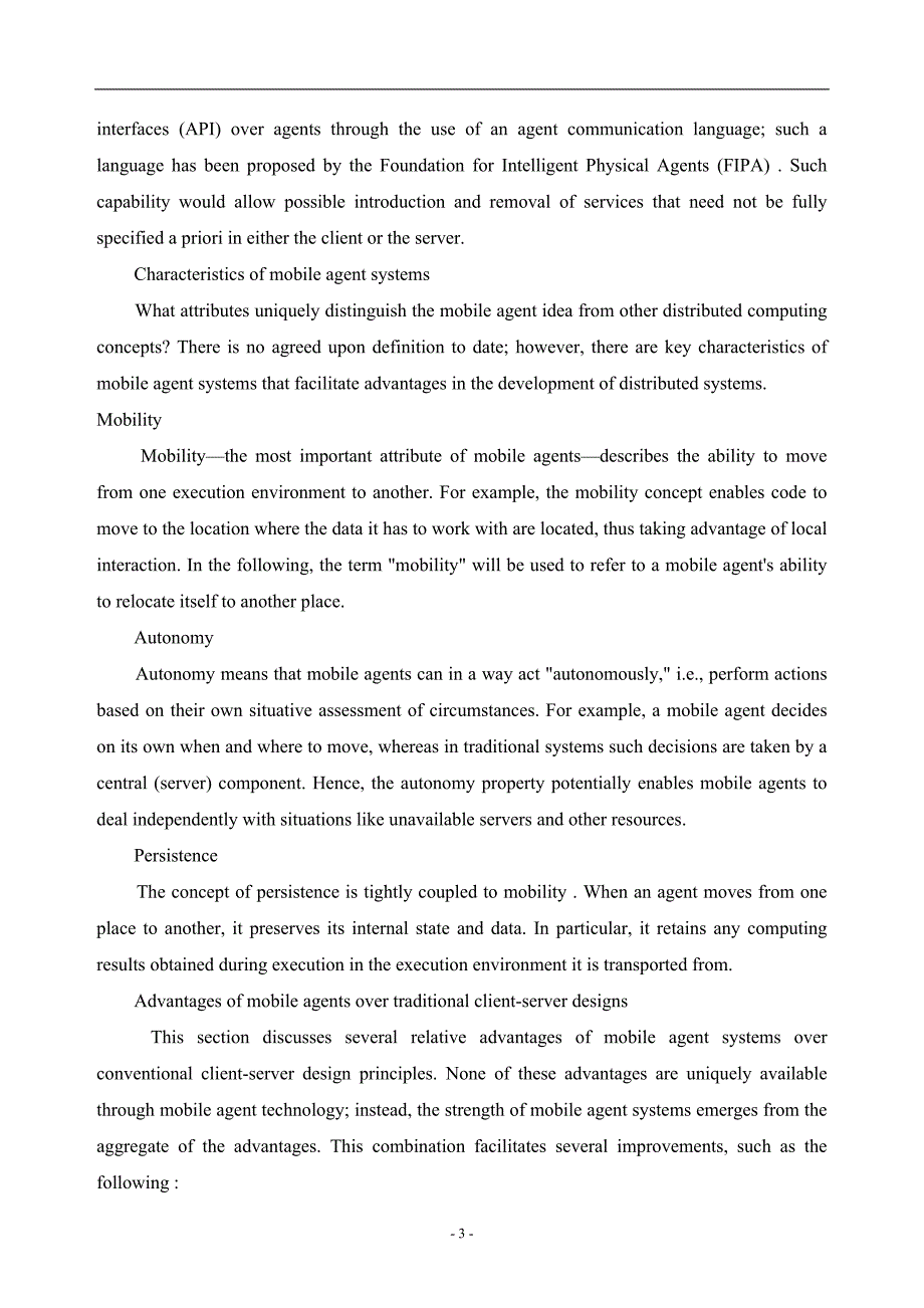 本科毕业设计论文外文翻译基于代理的分布式应用发展的技术_第4页