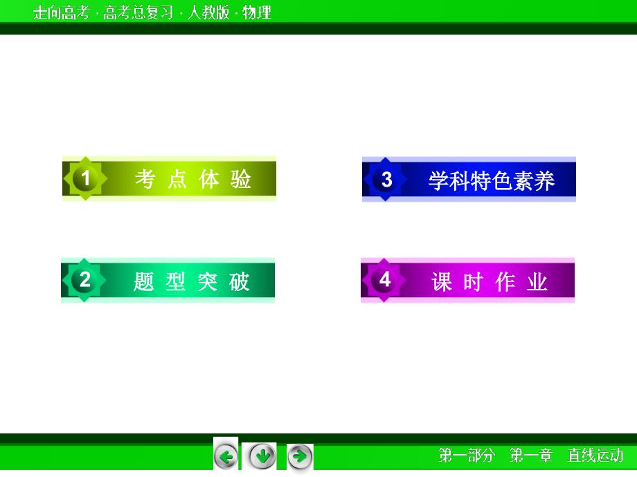 【走向高考】2016届高三物理人教版一轮复习课件：第1章第4讲运动的图象　追及与相遇_第4页