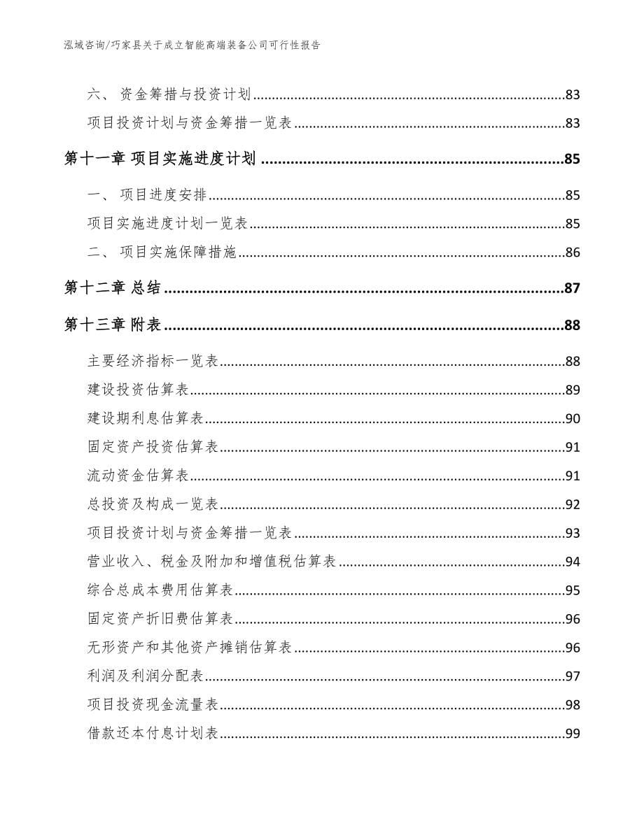 巧家县关于成立智能高端装备公司可行性报告_第5页