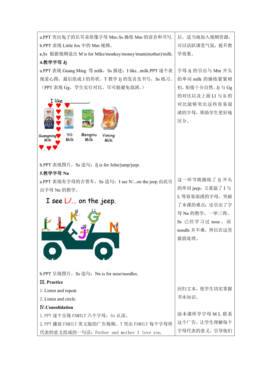 PEP1Unit4ALettersandsounds教案_第2页