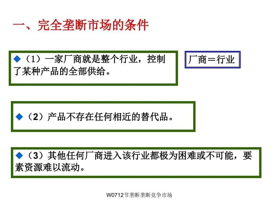 W0712节垄断垄断竞争市场课件_第5页