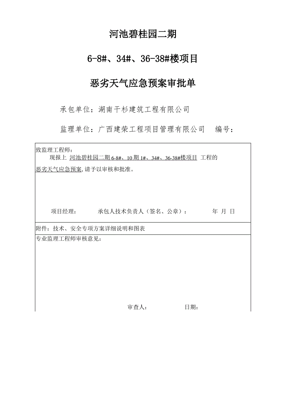 建筑工地预防恶劣天气危害专项检查表_第3页