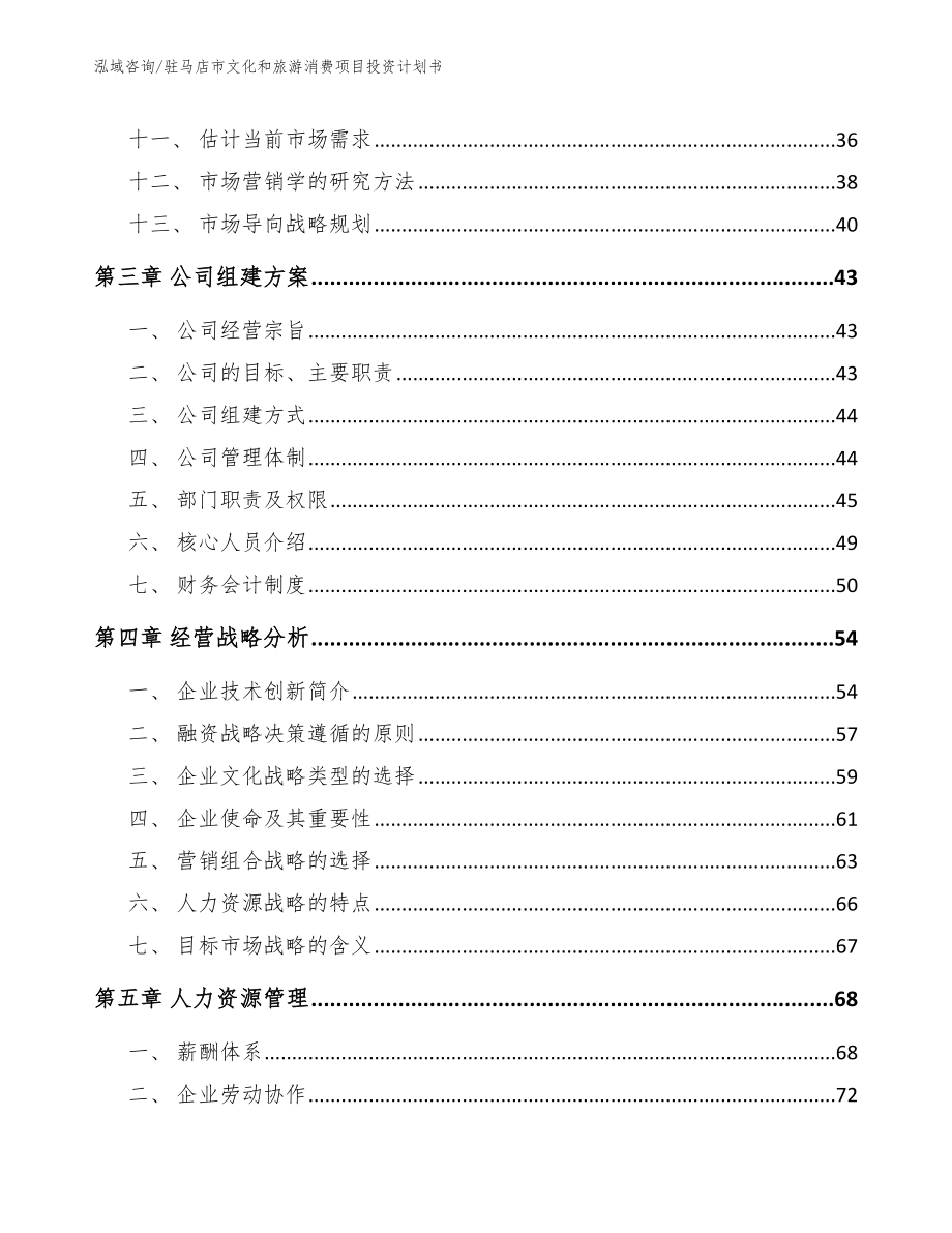 驻马店市文化和旅游消费项目投资计划书_第2页