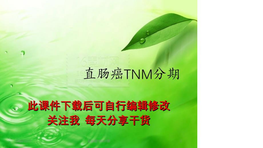 直肠癌TNM分期精选PPT干货_第1页