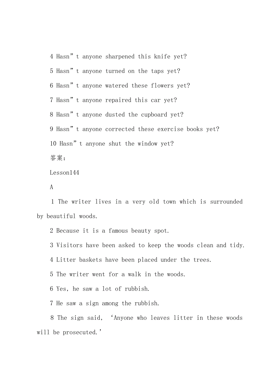 新概念英语第一册答案Lesson143-144.docx_第3页