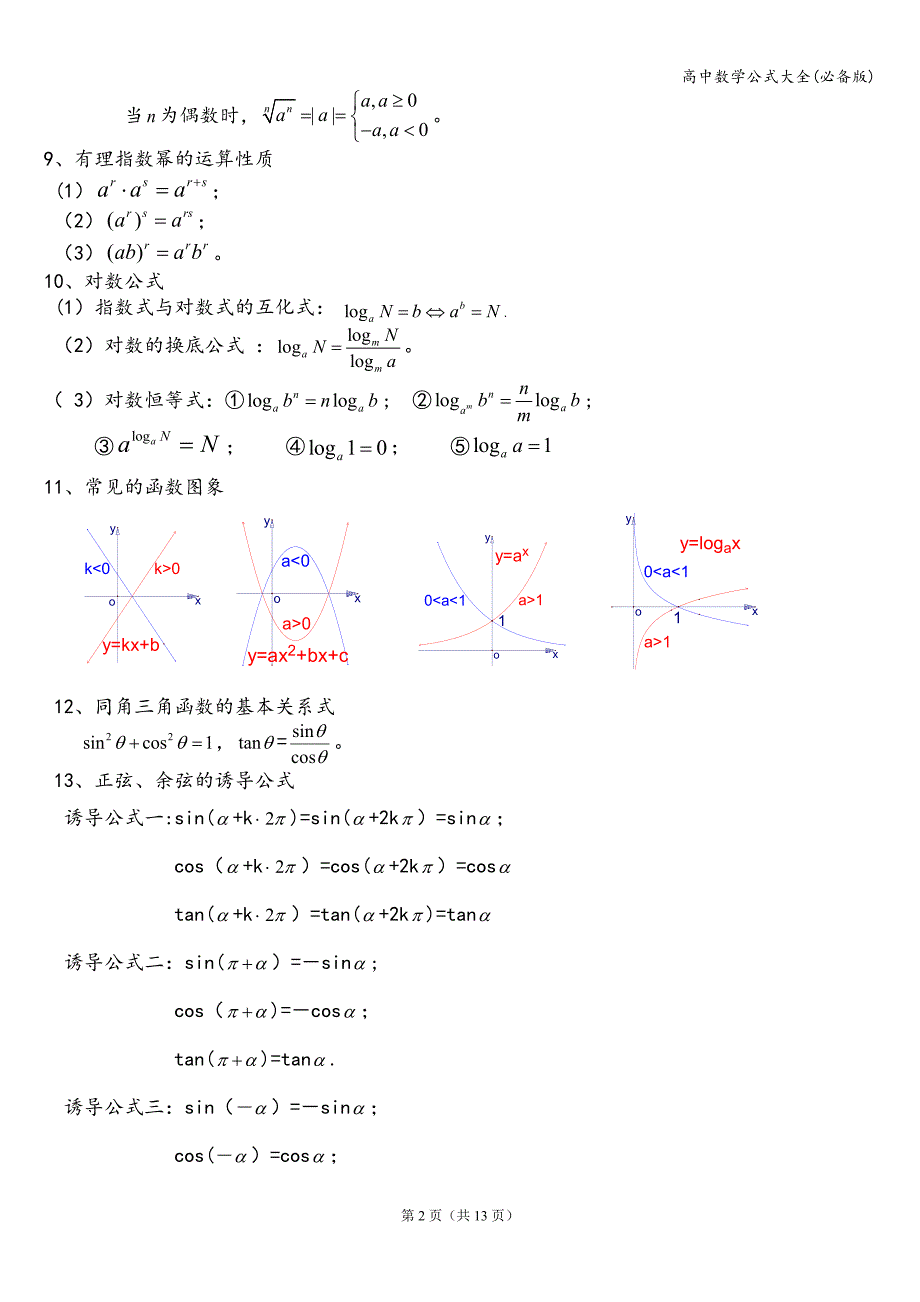 高中数学公式大全(必备版).doc_第2页