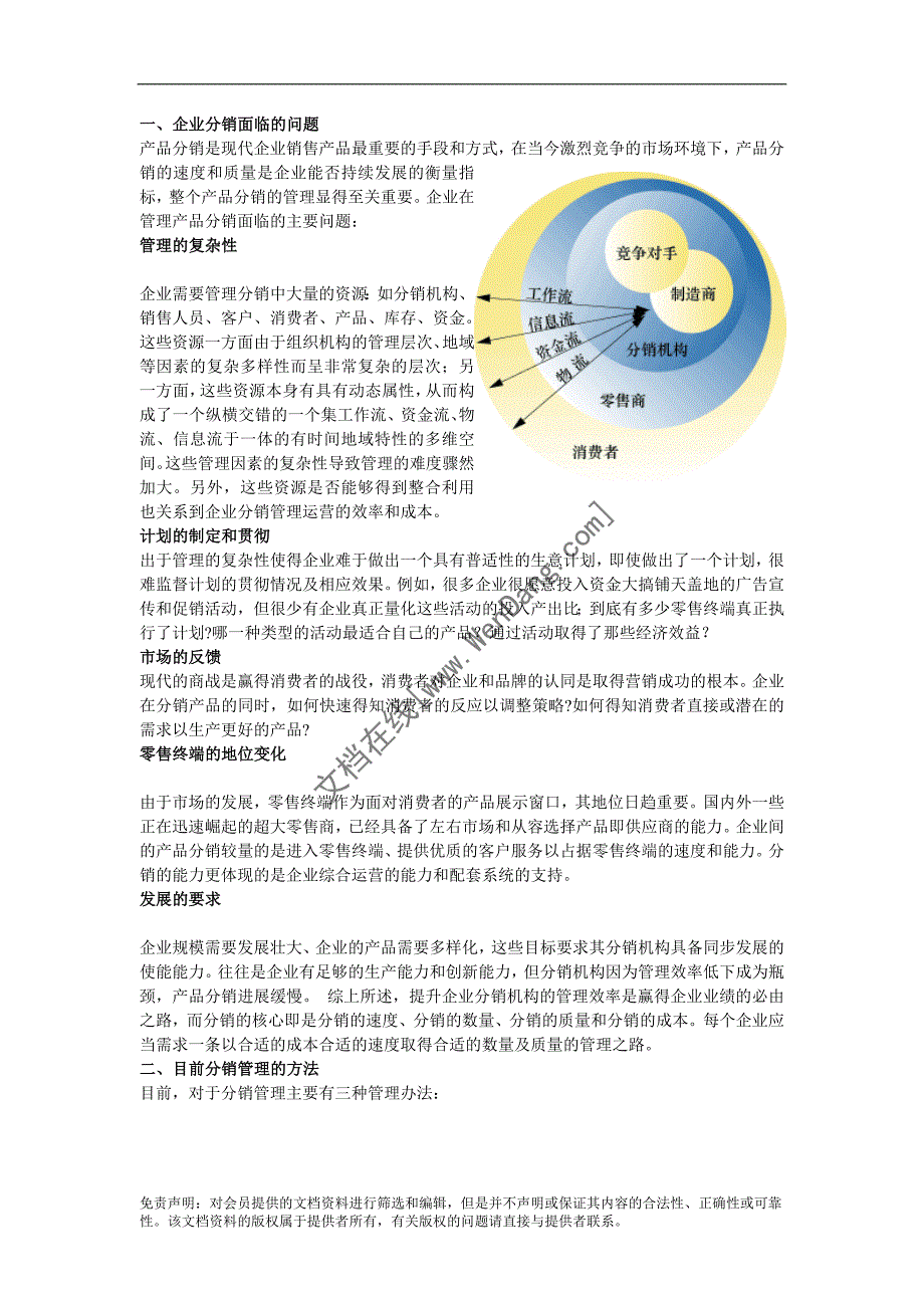 企业分销管理系统相关论述_第1页