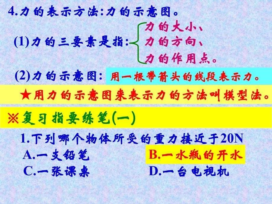 初三物理总复习第六单元力力与运动资料_第5页