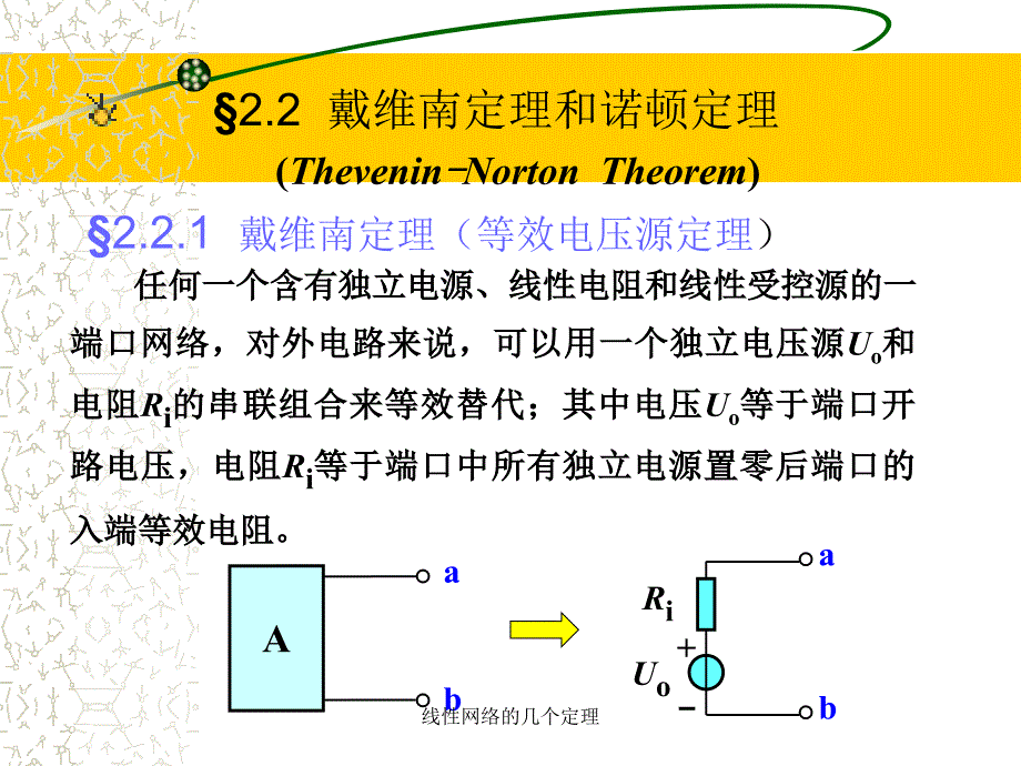 线性网络的几个定理课件_第3页