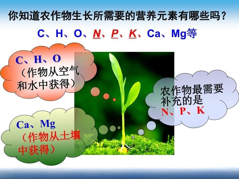 最新人教版九年级化学下册十一单元盐化肥课题2化学肥料精品课课件19_第5页