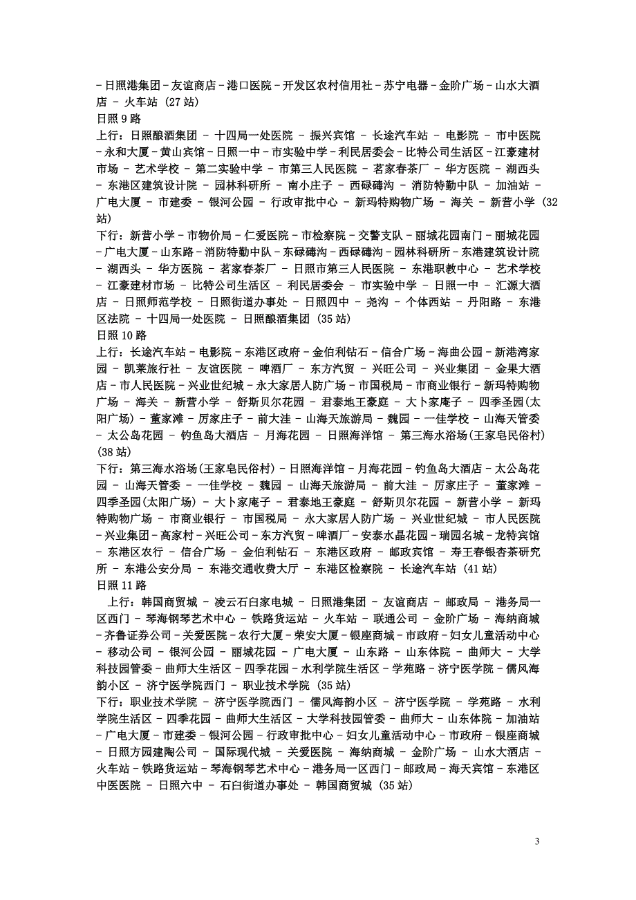 日照公交线路.doc_第3页