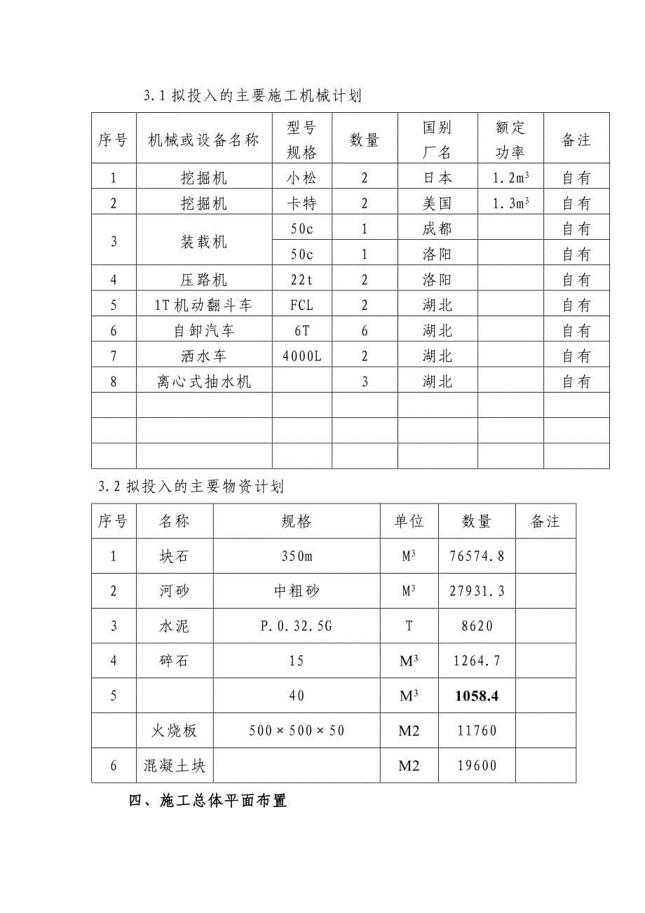 “一河两岸”护坡施工组织设计DOC_第5页