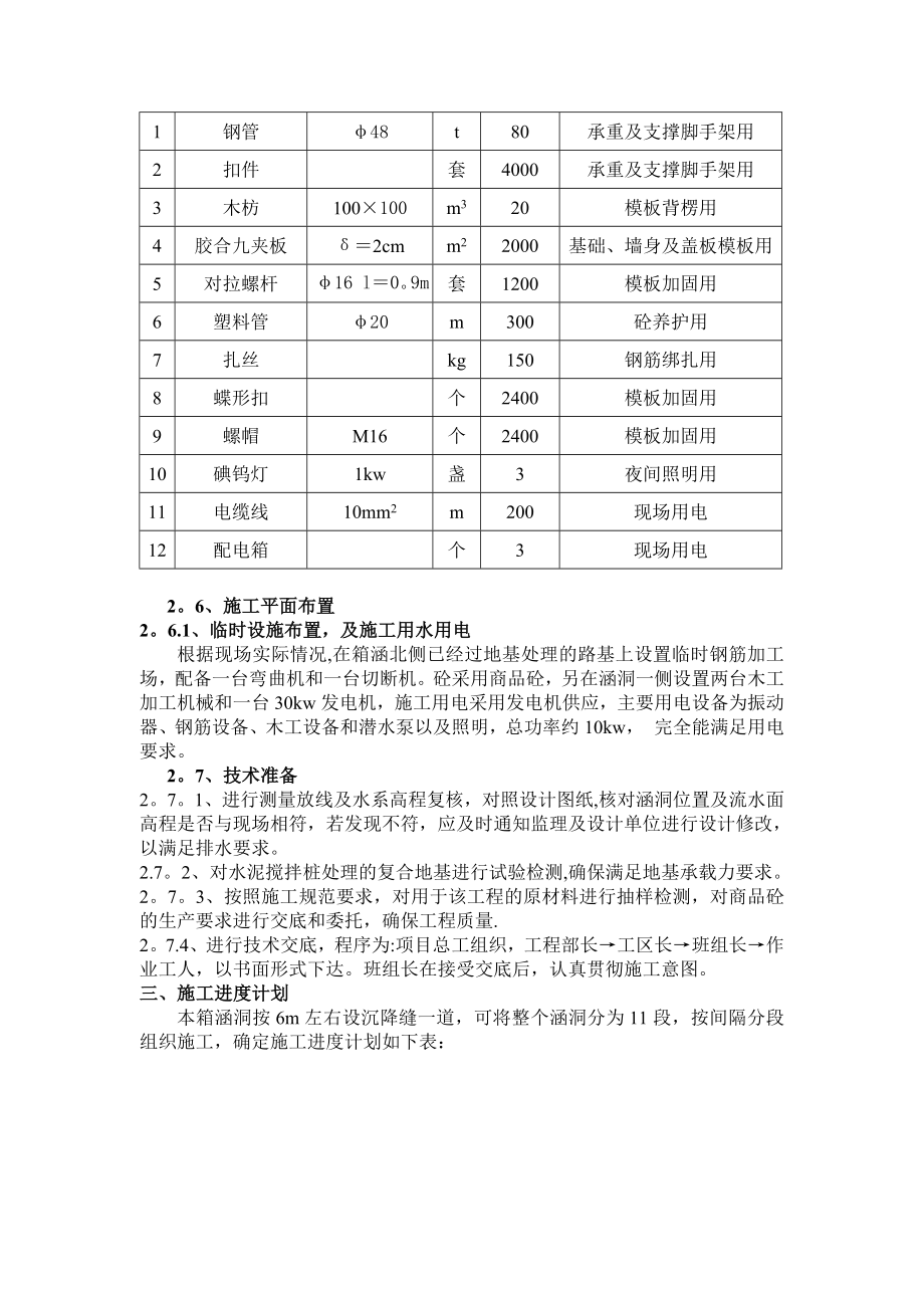 钢筋砼箱涵施工方案全套资料_第3页