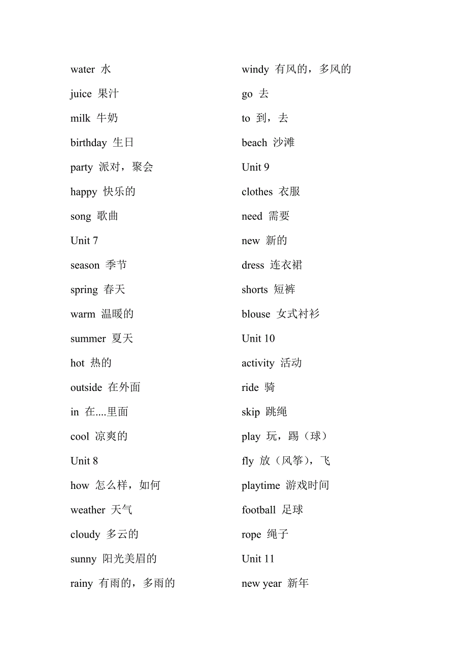 沪教牛津版小学一至六年级英语单词汇总_第2页