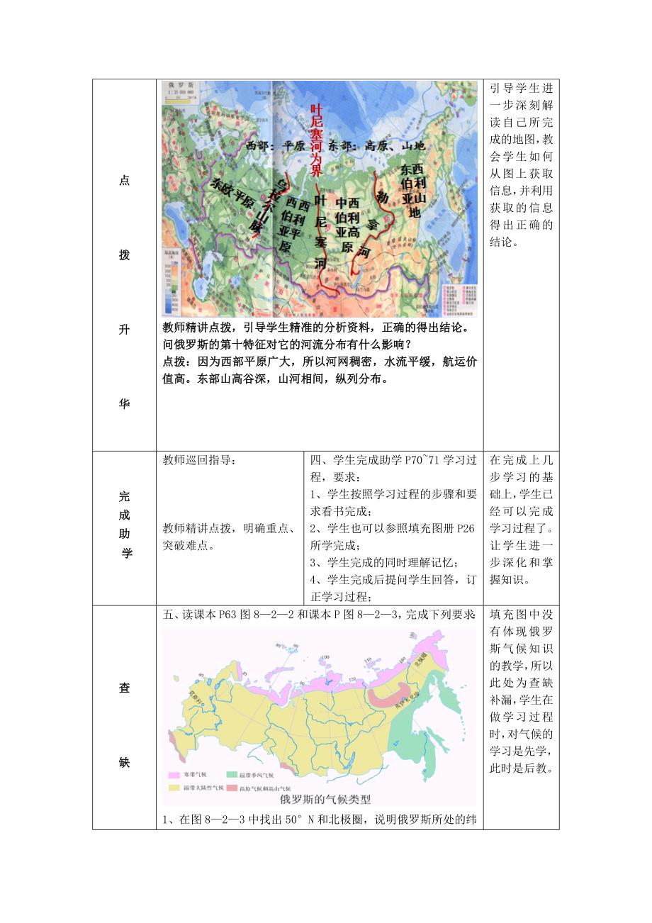 七年级地理下册 8.2 俄罗斯 （第1课时）教学案2（无答案）（新版）商务星球版_第3页