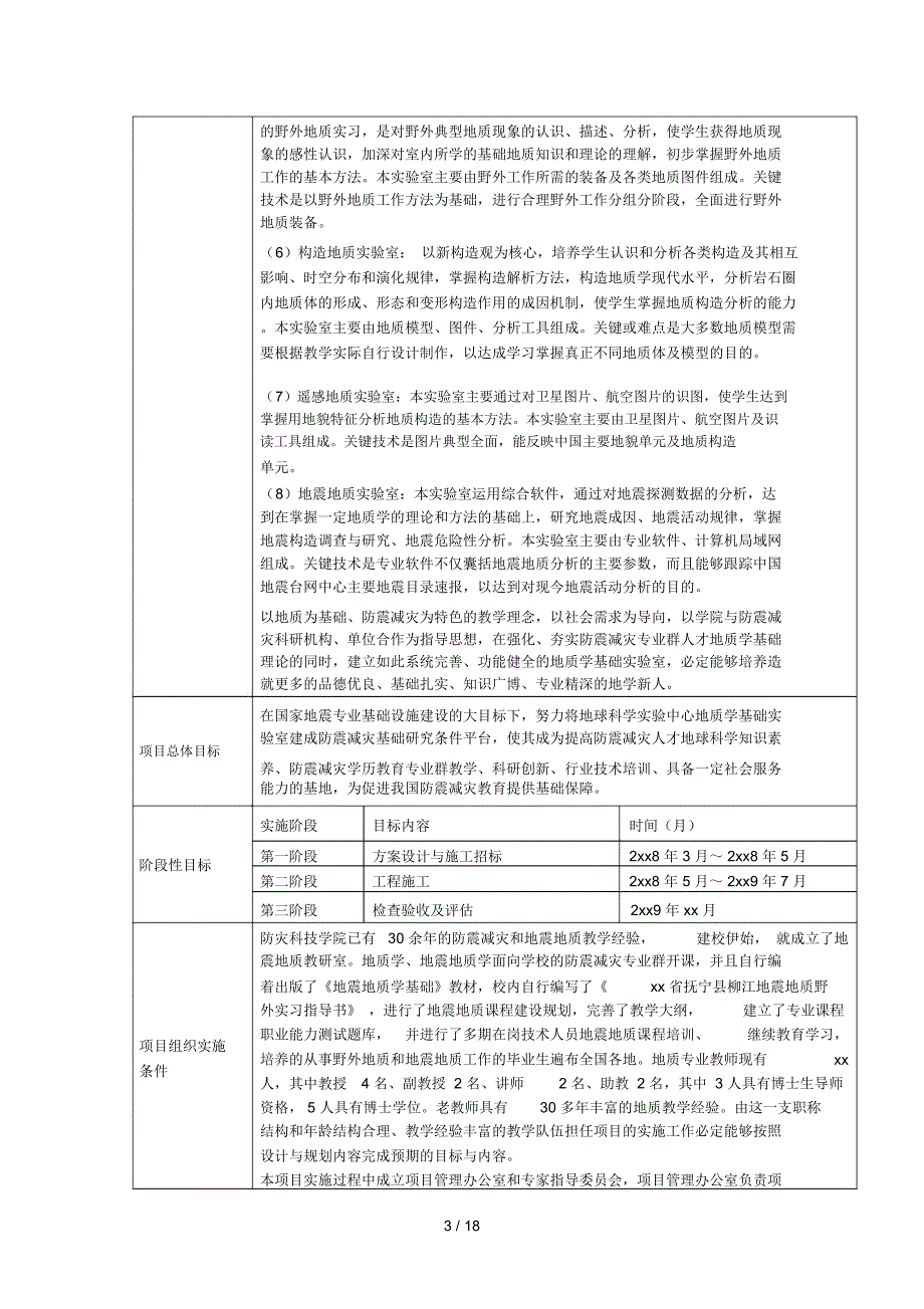 中央级高校修购专项资金项目申请书(设备购置)例文地质学基础实验室设备购置_第3页