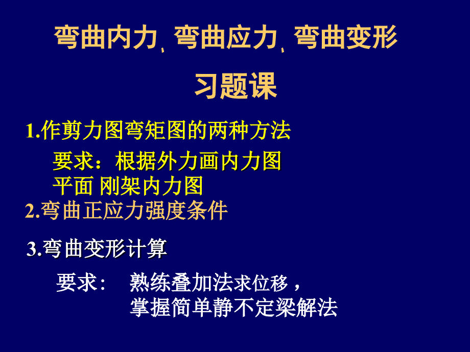 材料力学：弯曲习题课_第1页