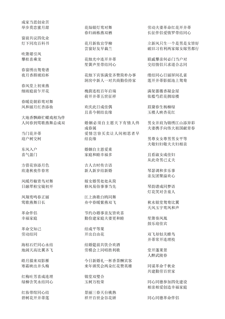 常用结婚对联.doc_第2页