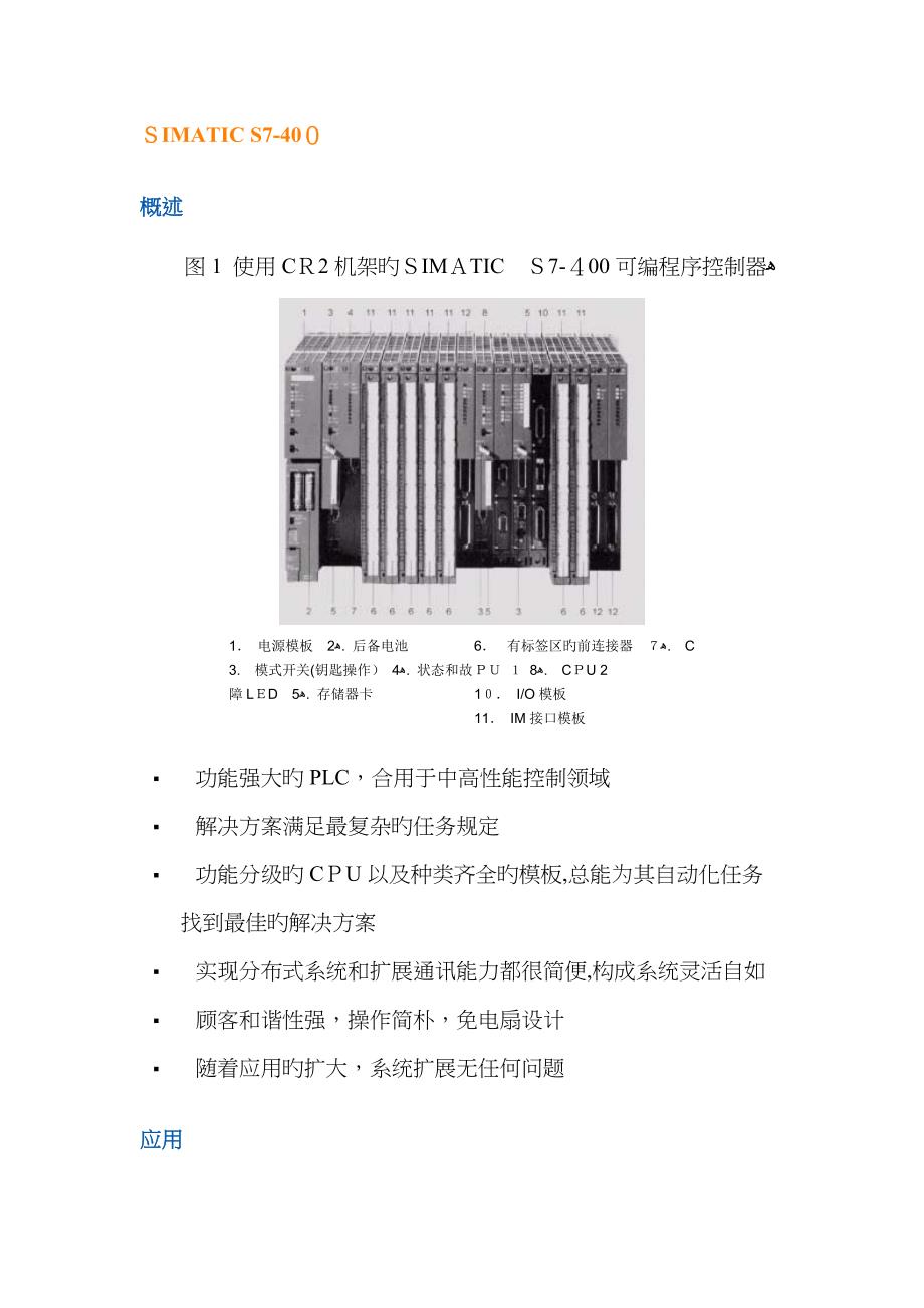 SIMATIC S7-400系列_第1页