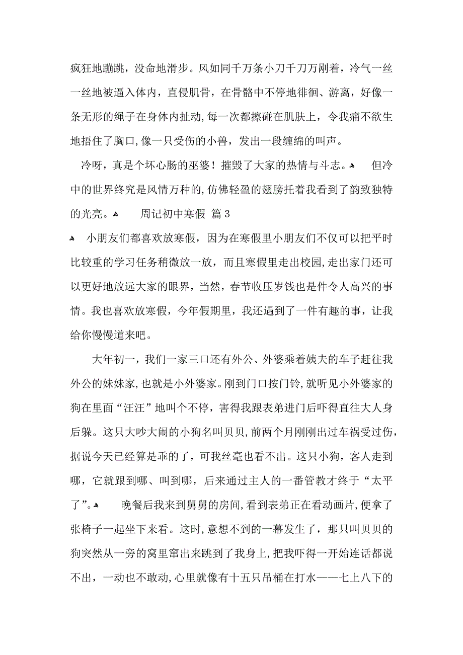 周记初中寒假3篇_第3页