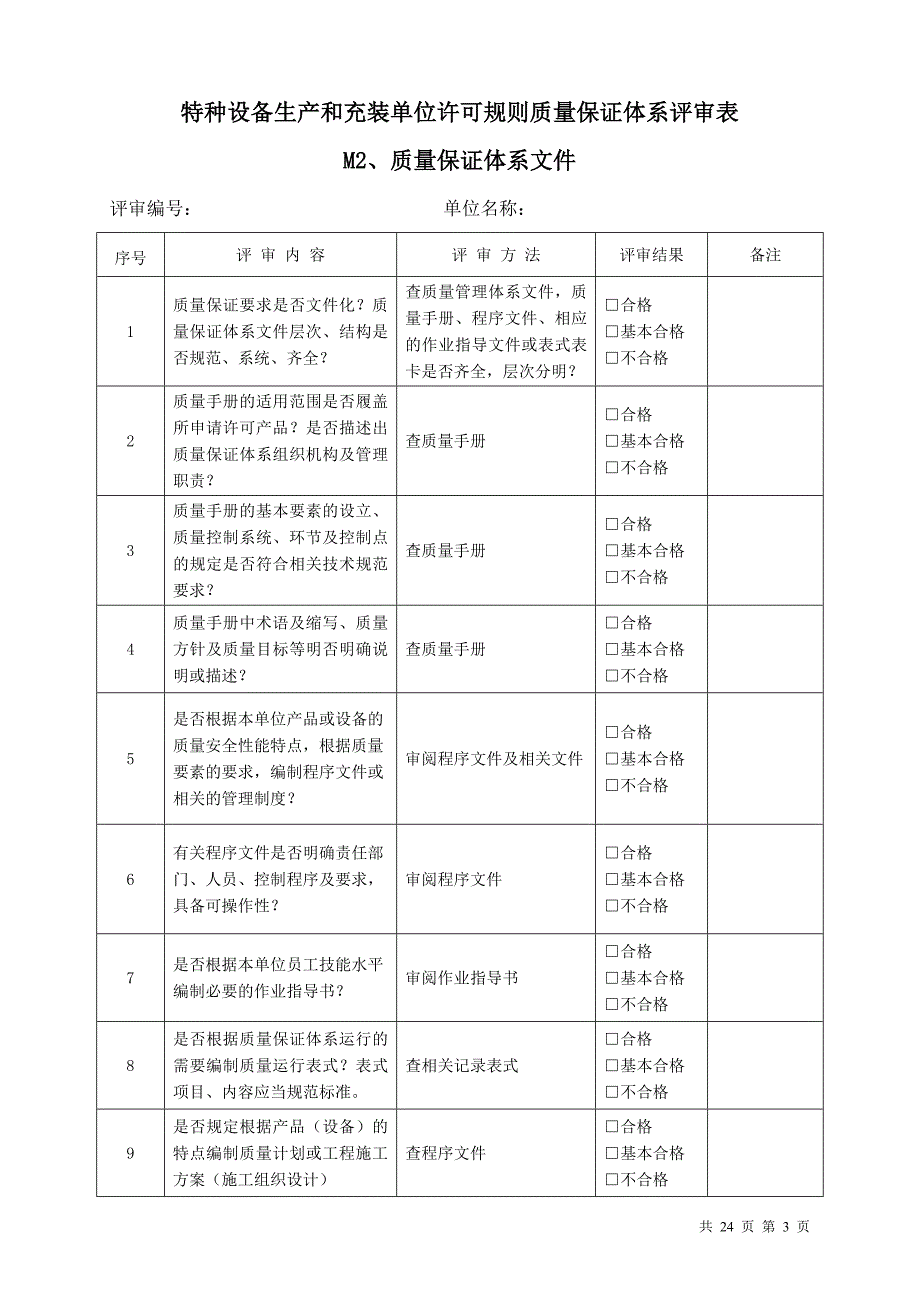 TSG 07-2019质量保证体系评审表.doc_第3页