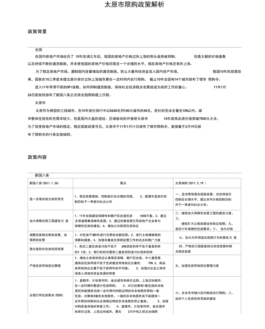 太原市限购政策解析_第1页