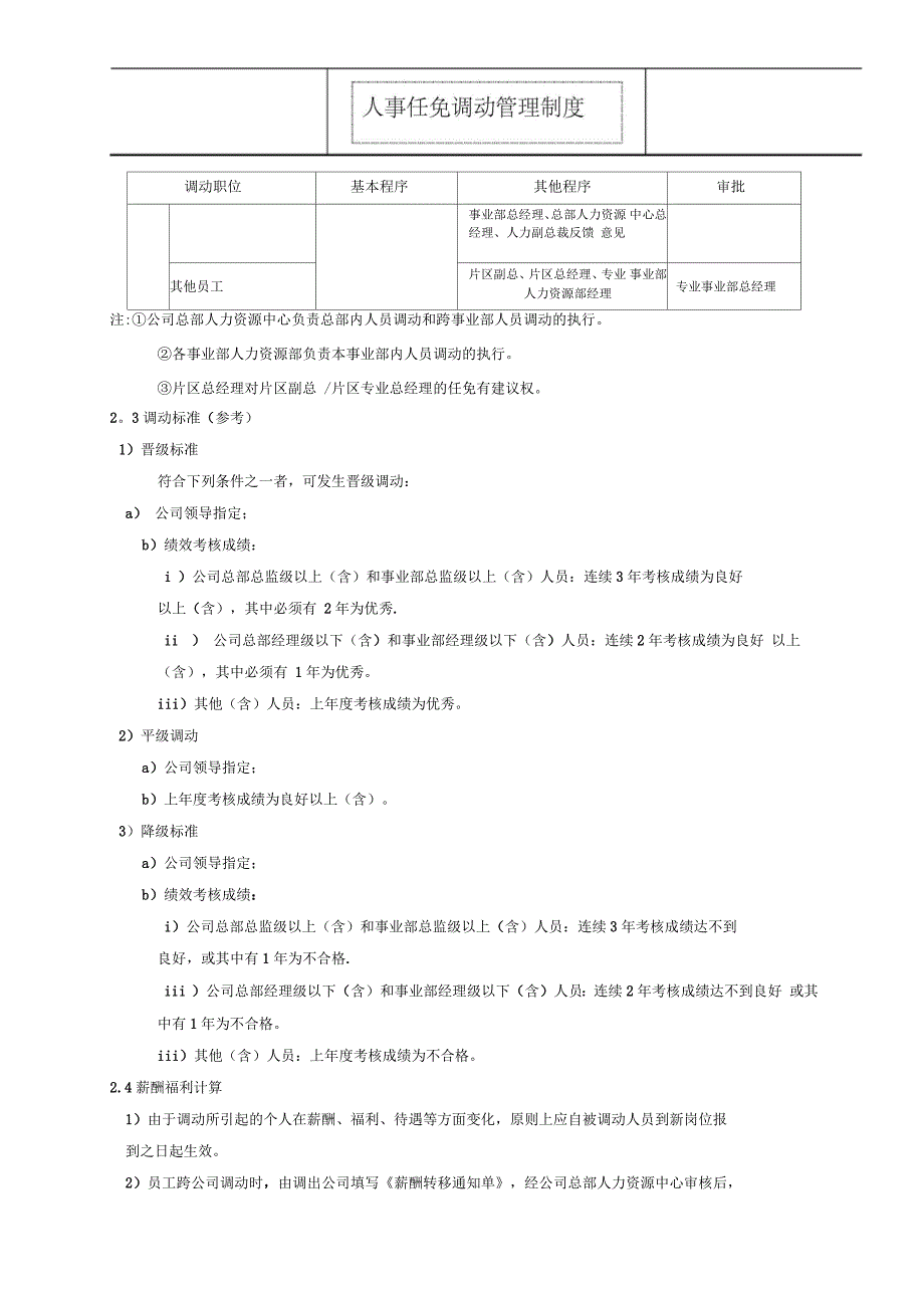 人事任免调动管理制度_第4页