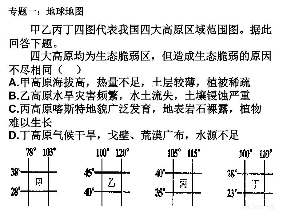 专题一地球地图经纬网判读及应用_第4页