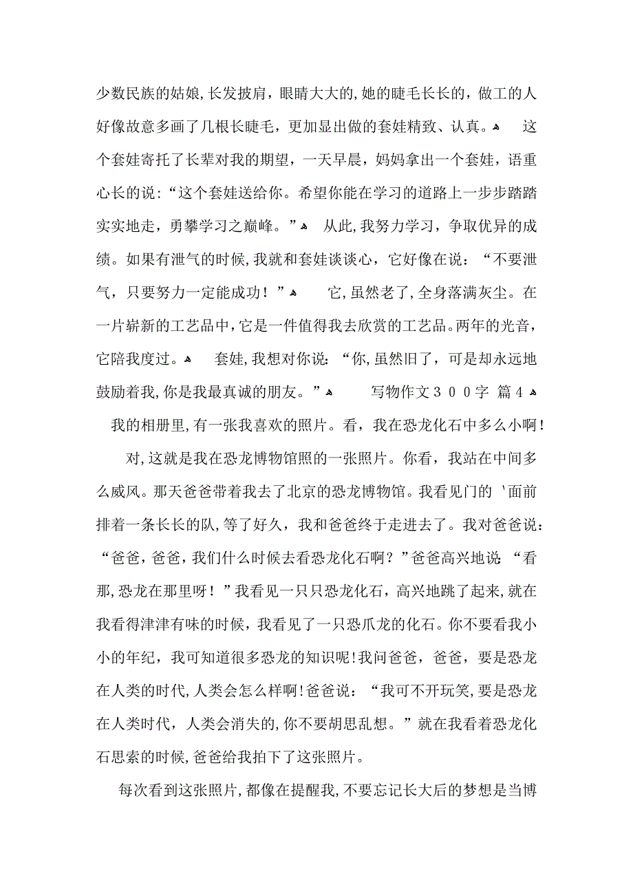 写物作文300字集锦6篇_第3页