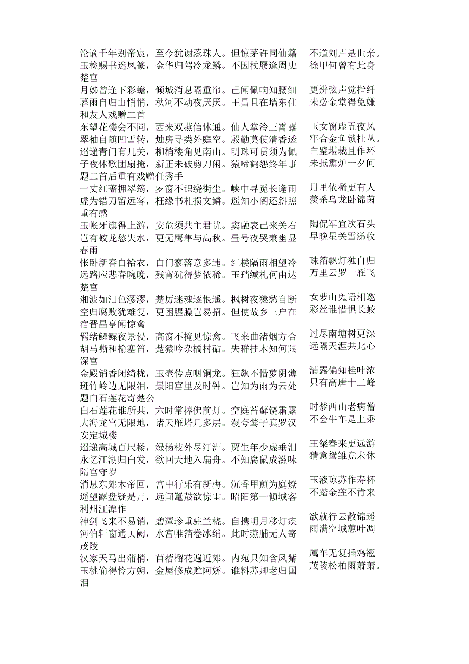 唐 李商隐七言律诗118首_第4页