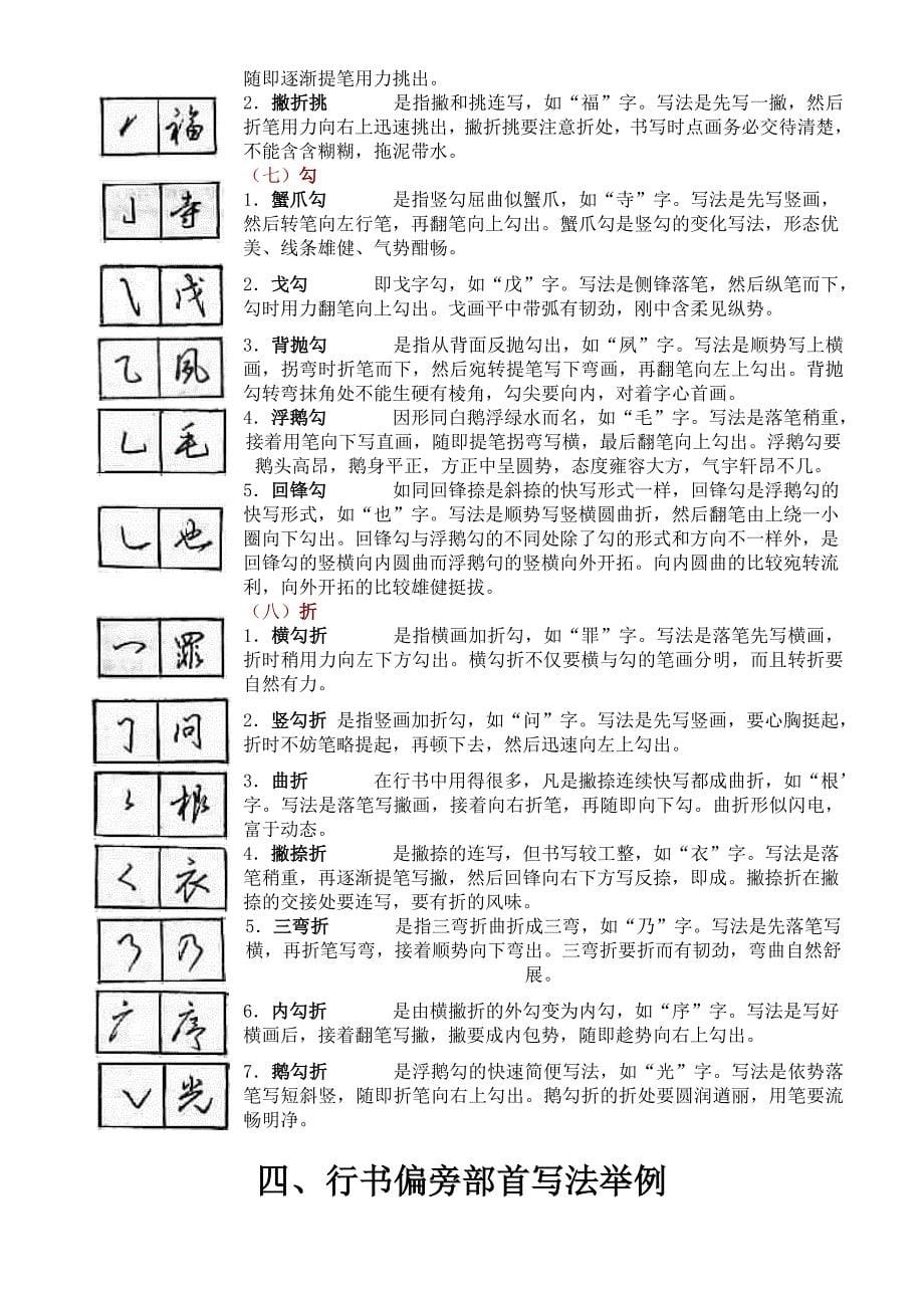 钢笔行书教程(整理)及庞中华字帖.doc_第5页