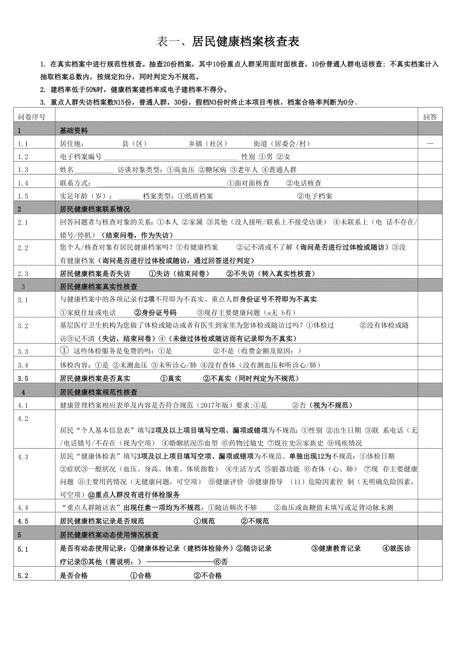 新版基本公共卫生服务项目核查表_第1页